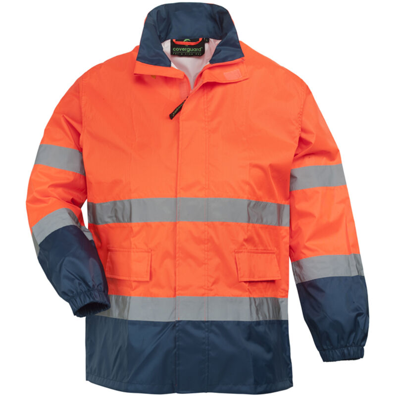Coverguard - Ensemble de pluie de travail haute visibilité hi-way - Orange FLuo l - 46/48 Coverguard - Ensemble de pluie de travail haute visibilité hi-way - Orange FLuo l - 46/48