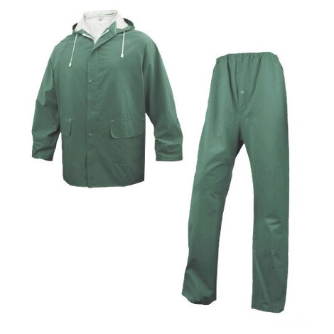 Ensemble de pluie imperméable Delta Plus 304 taille L vert polyester enduit double face PVC