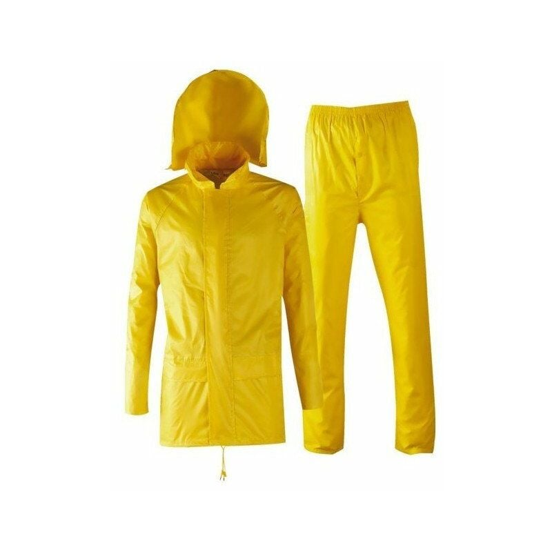 Ensemble de pluie polyamide armor jaune taille l