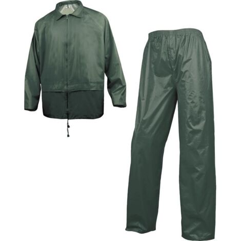 Ensemble de pluie polyester enduit PVC vert EN400- taille M - Singer
