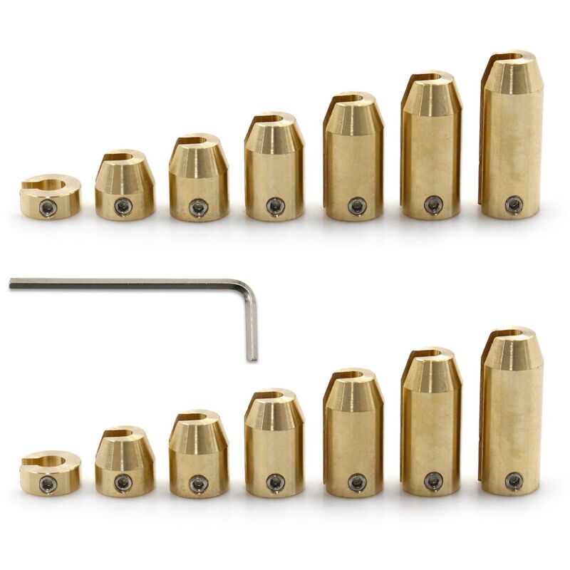 Zoternen - Ensemble de poids d'équilibrage de rayons de roue de moto en laiton Yctze – Lot de 12 (14 pièces)