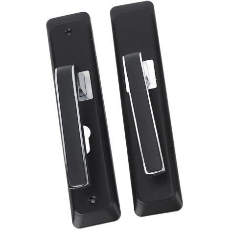 Ensemble de Poigne de Porte Double Serrure  Levier de Porte Poigne de Porte en Alliage D'aluminium pour Porte D'entre ou Porte de Bureau
