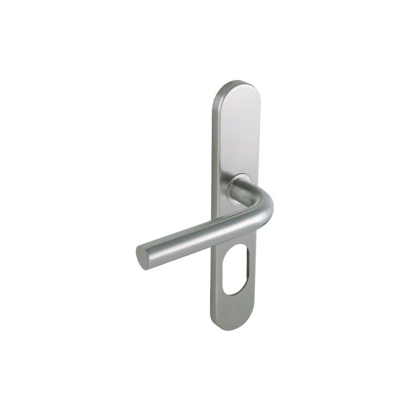 Assa Abloy - Ensemble de poignées de porte linox 491/6327 Argent SGN2 Palière droite