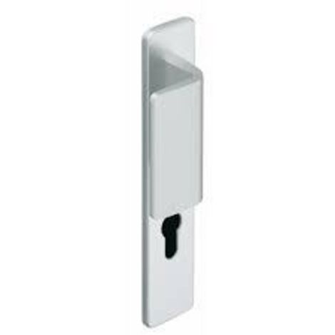 Ensemble de poignées de porte sur plaque palière RIVIERA - ASSA ABLOY BEZAULT Droite Argent 105 42 Clé I