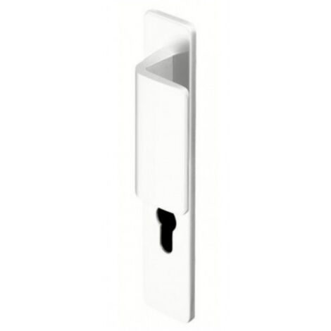 Ensemble de poignées de porte sur plaque palière RIVIERA - ASSA ABLOY BEZAULT Gauche Argent 105 42 Clé I