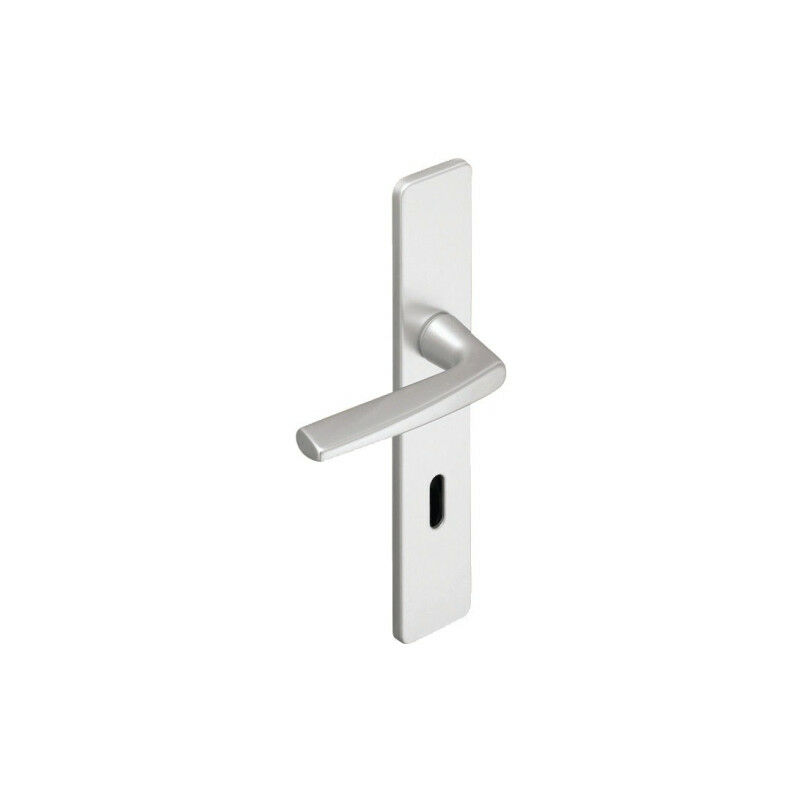 Assa Abloy - Ensemble de poignées de porte sur plaque riviera Argent 105 Argent 105 Trou ø 23 mm