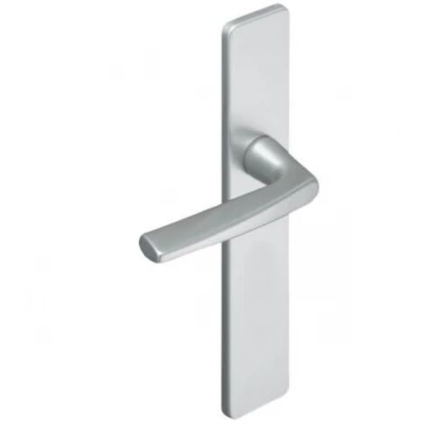 Ensemble de poignées de porte sur plaque RIVIERA - ASSA ABLOY BEZAULT                                Argent                      70                                      Bec de cane