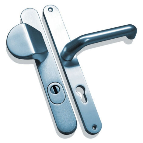 Ensemble de poignées de porte tirage menuiserie métallique - DIECKMANN 7 mm Argent 70