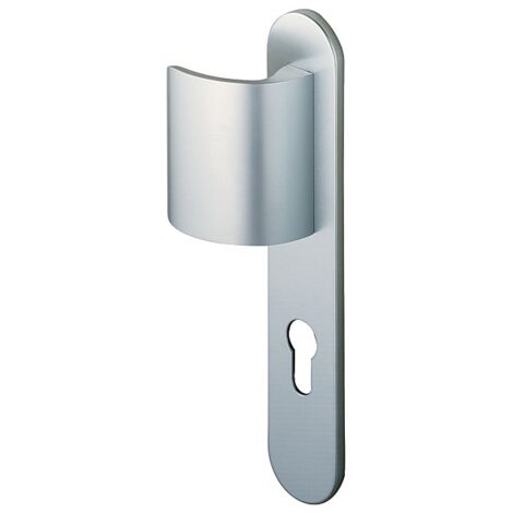 Ensemble de poignées de porte VACHETTE Orca aluminium brossé