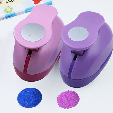 Ensemble de poinons eva ronds en forme de cercle ondulé, lot de 2 pièces (2.5cm), poinon artisanat Scrapbooking, perforateur de papier scolaire, livraison gratuite,circle wave circle