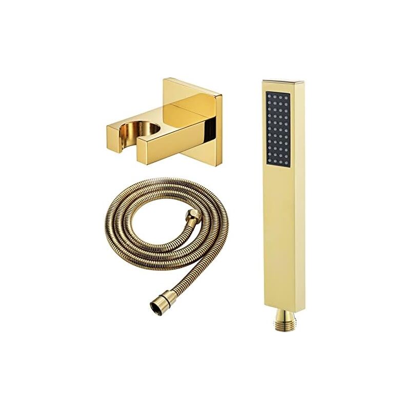 Ensemble De Pommeau De Douche À Main, Pommeau De Douche À Main À Économie d'eau en Laiton, Douche À Main Haute Pression avec Tuyau De Douche