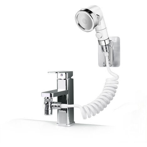 Ensemble de pommeau de douche pour lavabo, pommeau de douche de salle de bain adapté au lavage des cheveux ou au nettoyage des animaux de compagnie