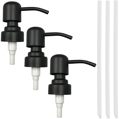 Ensemble de pompe de rechange pour distributeur de savon en acier inoxydable 3 pièces
