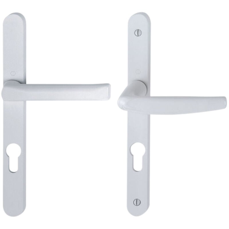 Hoppe - Garniture atlanta saillie réduite sur plaques de 24mm - Carré (mm) : 8 - Entraxe (mm) : 92 - Finition : Anodisé F9