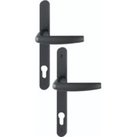 Poignée de porte d'entrée - New york - Hoppe Et Cie - Gris argent - Clé