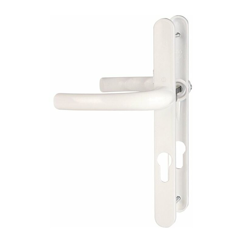 Hoppe - Poignée de porte fenêtre - Tokyo Et Cie - Blanc - Clé i - 195 mm - Carré de 7 mm - Épaisseur de porte : 58 à 62 mm