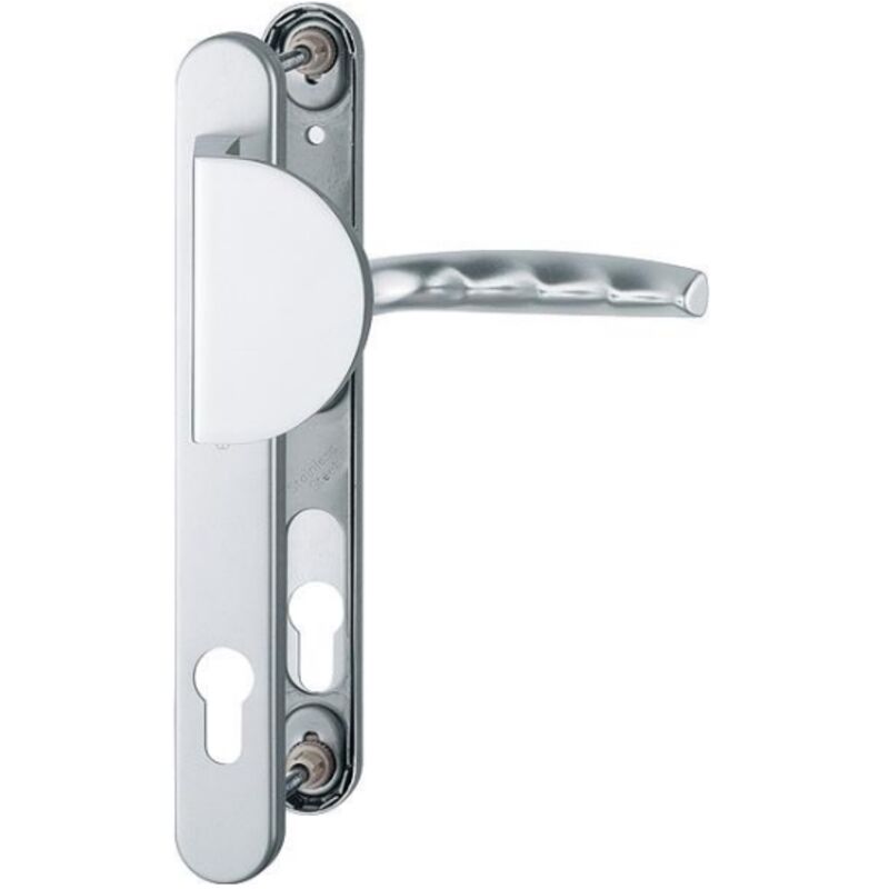 Ensemble de porte palière plaque étroite aileron Atlanta Hoppe 554/3346/1530 Argent F1 - Clé i - ent.8/92 56/70 - 2354494