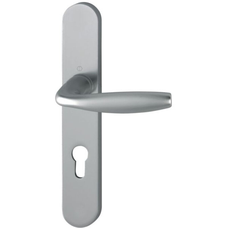 Hoppe - Poignée de porte en aluminium new york cle i 195MM