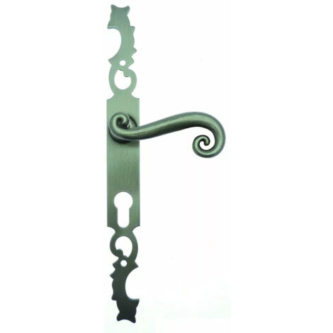 Ensemble de porte rustique Aquitaine 41 BOUVET Fer patiné - Clé i - 010818