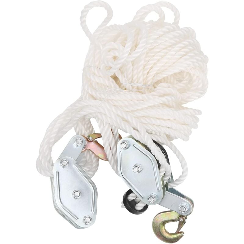 Ensemble de poulie d'économie d'effort de corde, mini Palan à main Mini levage manuel Mini grue