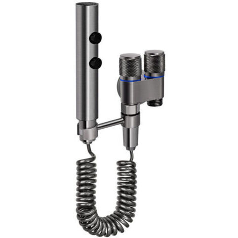 Ensemble de pulvérisateur de bidet portable avec tuyau extensible 3 m, double valve, pour toilettes UK, hygiène personnelle et lavage animal