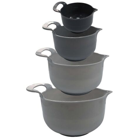 Ensemble de quatre bols mélangeurs simples et portables