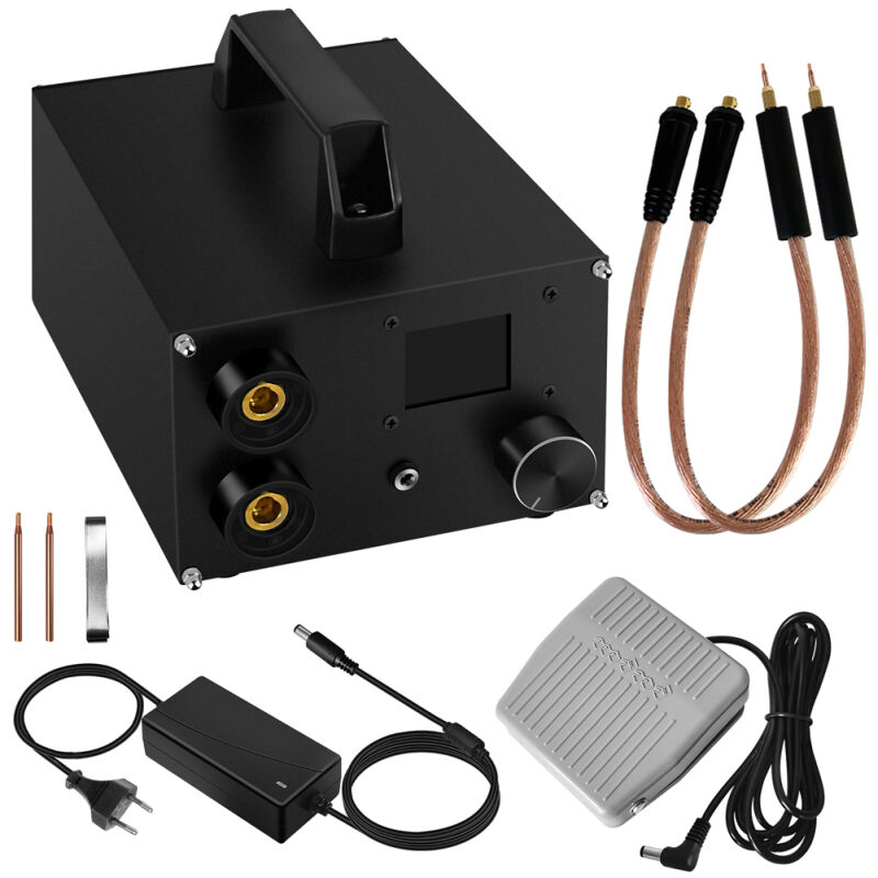 Tumalagia - lifcausal Soudeuse par points portable haute puissance à double impulsion - Supercondensateur, écran lcd numérique 1,8', 250 niveaux