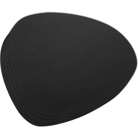 Ensemble de quatre sets de table, sets de table lavables double face antidérapants, sets de table en cuir/simili cuir
