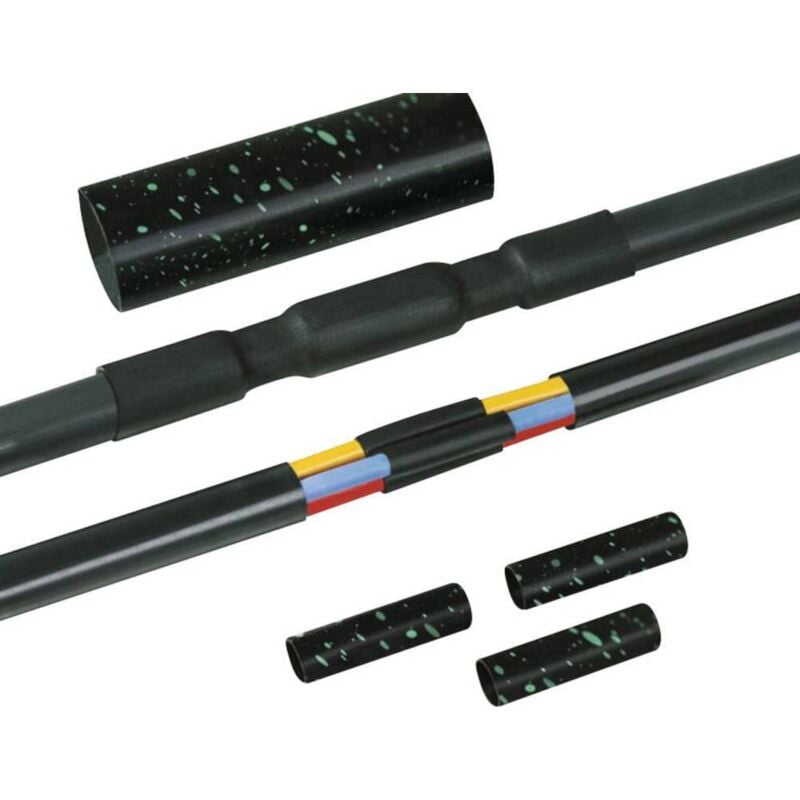 Ensemble de raccordement thermorétractable sans éclissages 12 - 48 mm HellermannTyton 380-04005 1 pc(s)