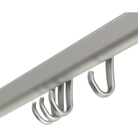 Ensemble de rail de rideau de douche Easy-Roll Aluminium mat Sealskin