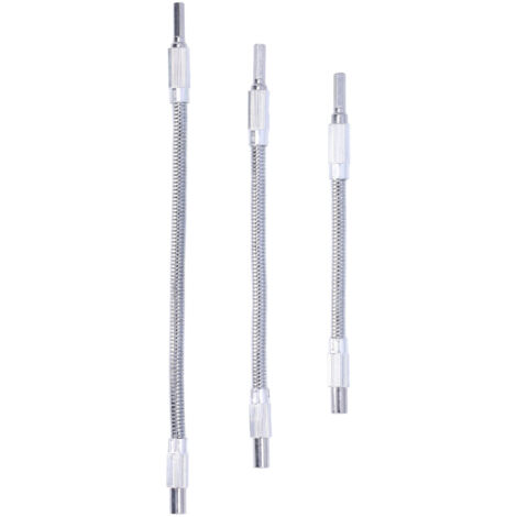 Ensemble de rallonges de perceuse flexibles, 3 pièces, support universel 1/4 pouce-AquaForge