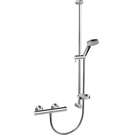 Ensemble de rénovation Hansa Hansaunita 48130131 exposé, avec mitigeur thermostatique de douche