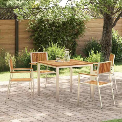 Ensemble de repas extérieur 5 pcs vidaXL