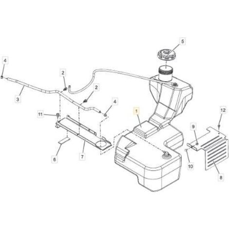 ENSEMBLE DE RÉSERVOIR DE CARBURANT ORIGINAL STIGA - 118830774/0