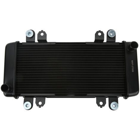 Ensemble de réservoir d'eau de refroidissement de refroidisseur de radiateur de moto, remplacement en aluminium pour NINJA 300 2013 – 2018 noir