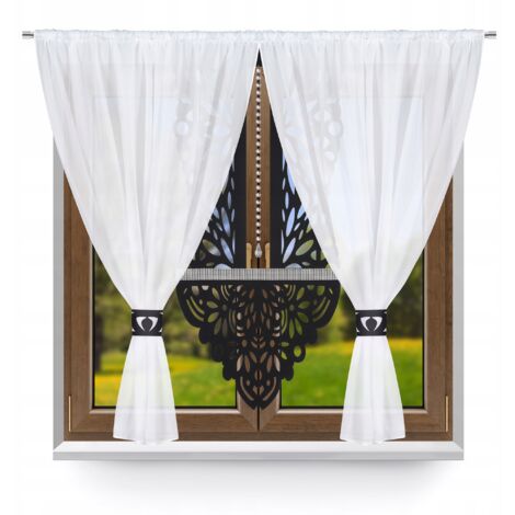 Ensemble de rideaux modernes P10 pour salon et chambre, panneau de séparation glamour 400x145
