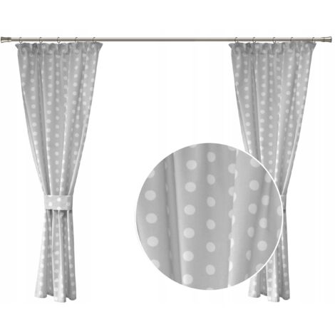 Ensemble de rideaux pour enfants, motif pommes de terre grises, style bohème, pour filles