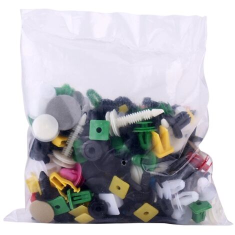 Ensemble de Rivet de Fixation Assorti, 200pcs Assortiment de Garniture de Porte de Voiture en Plastique Clip de Retenue Assortiment Agrafe Clips de Fixation de Voiture