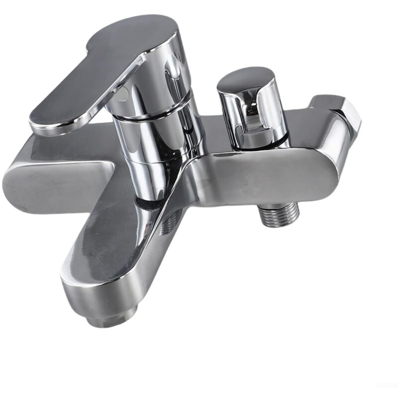 Ensemble de robinet de douche triple en laiton pour salle de bain, eau chaude et froide, robinet de baignoire, ouverture latérale, double contrôle,