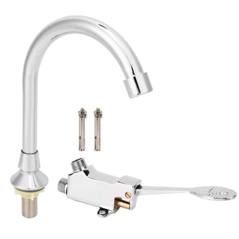 Ensemble de robinet de lavabo de salle de bain accessoire de Kit de robinet d'eau de lavabo de pédale de laboratoire de médecine