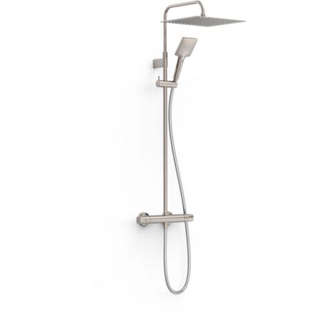 Ensemble de robinet thermostatique mural à 2 voies pour douche Acier - TRES 19038702AC