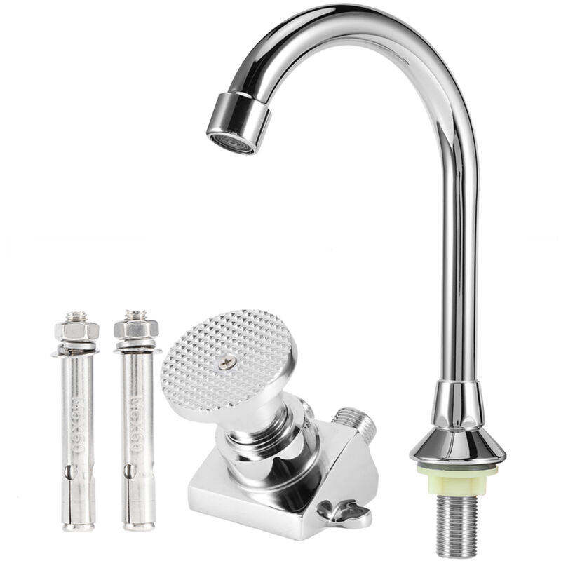 Ensemble de robinets de lavabo de laboratoire, évier de sol en cuivre pour hôpital à filetage G1/2 pouces