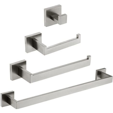 Ensemble de robinetterie de salle de bain (argent)