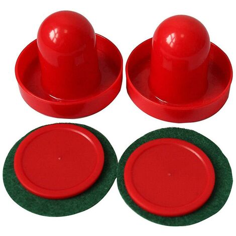 Ensemble de rondelles de Hockey sur Air Mini poignées de Table de Hockey sur Air maillet 60mm poussoirs en feutre 50mm rondelles d'air à la maison jeu de Hockey sur Air pour enfants