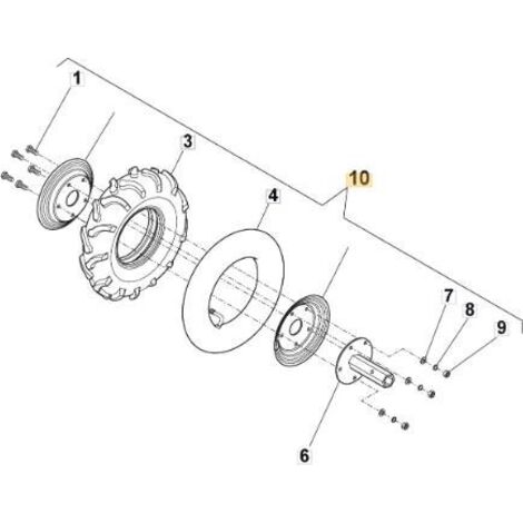 ENSEMBLE DE ROUE ORIGINAL STIGA - 118802880/0