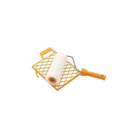 Ensemble de rouleau de peinture avec un tamis jaune 18 cm