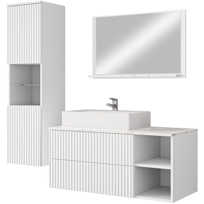Ensemble de salle de bain Ophruvi 104, Blanc