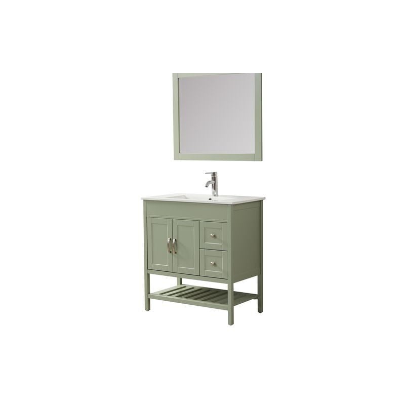 Ensemble de salle de bain vert 78,3 cm