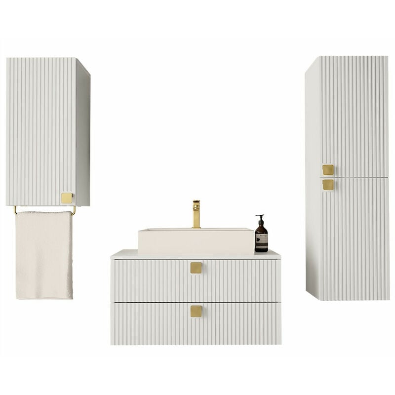 Ensemble de salle de bain Orlvera 105, Blanc