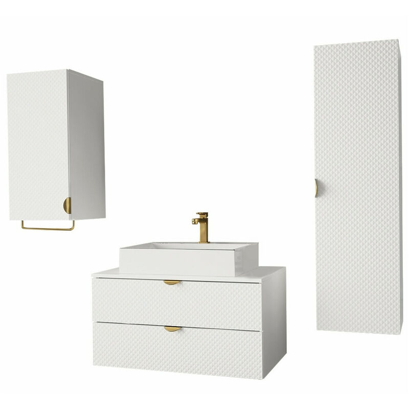 Ensemble de salle de bain Fenenou 103, Blanc